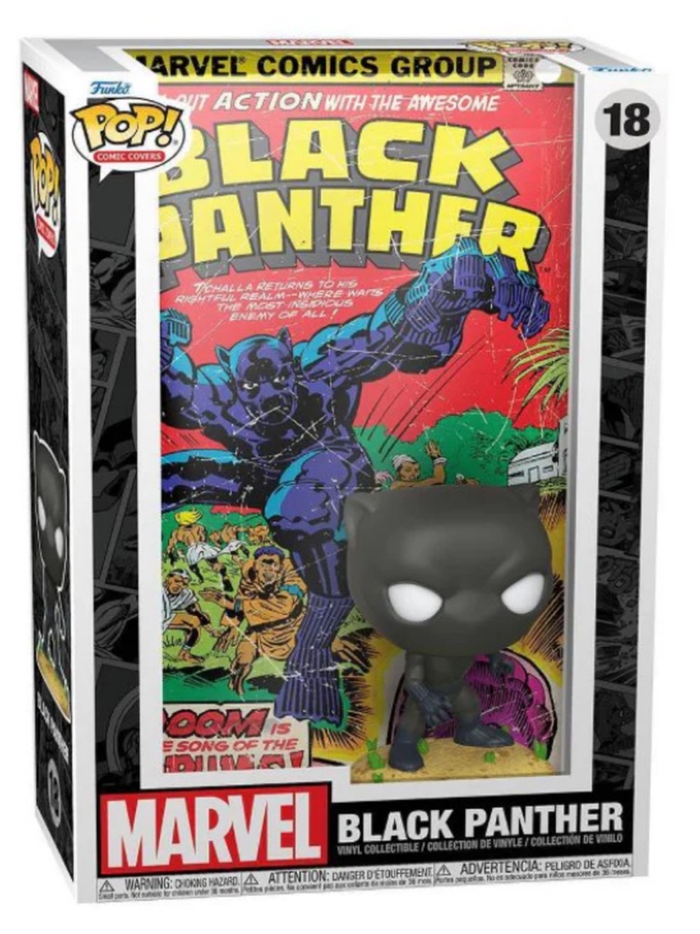 Funko Marvel Black Panther Comic Cover Pop! – Black, Red, Yellow, Green